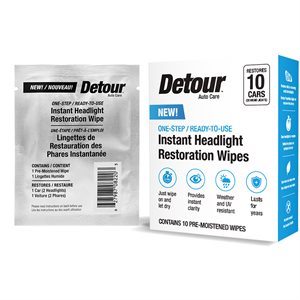INSTANT HEADLIGHT RESTORATION WIPES