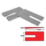 ZINC SHIMS 4 X 1.5D X 6.5