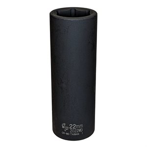 1/2 DR MET 6 PT DEEP 22MM HEX