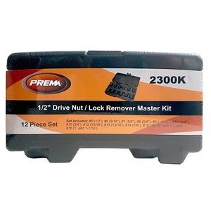 1/2DR. 12PC NUT/LK REMOVER KIT