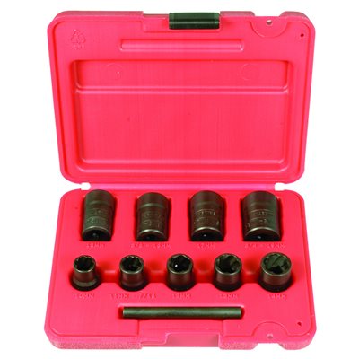 3/8 DR 9 PC TWIST SKT SET - CASE