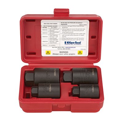 4PC HD WHL STUD REMOVER SET