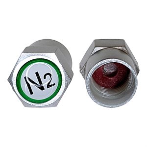 ANODIZED PLAS. N2 CAP 100/PK