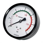 3IN AIR GAUGE 1/4 BKMNT 0-170