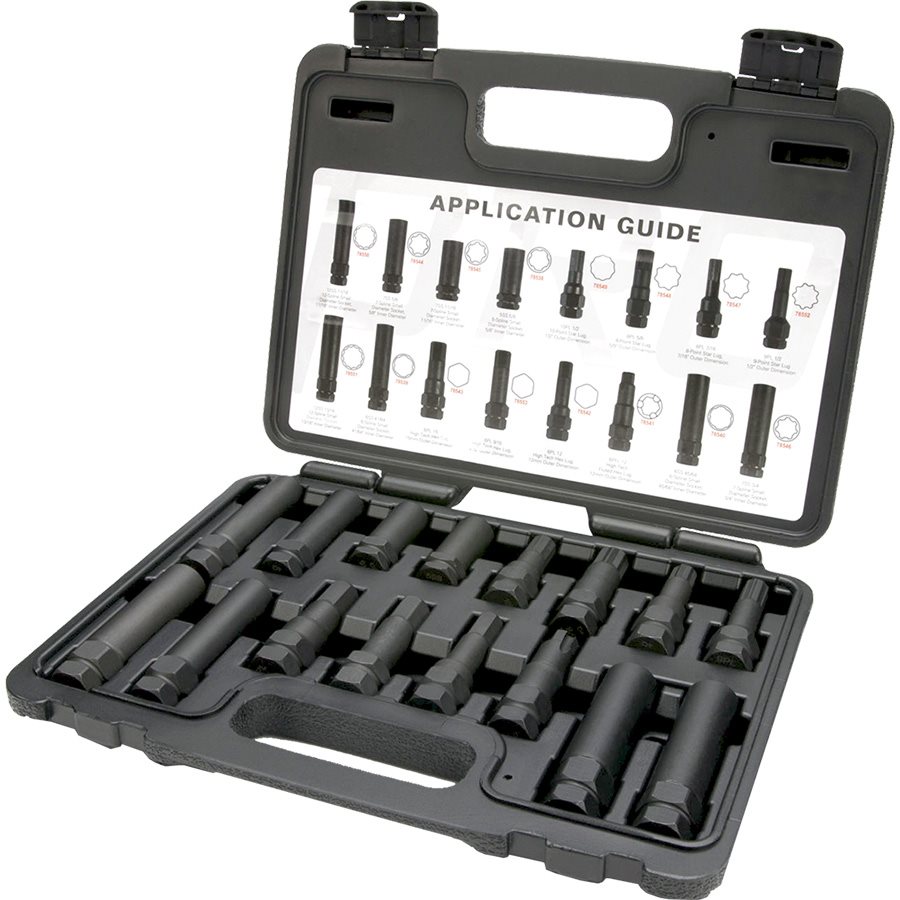 STEELMAN PRO 16 PIECE LOCKING LUG NUT MASTER KEY SET