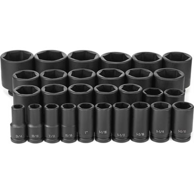3/4DR 29PC IMP.SKT SET 6PT