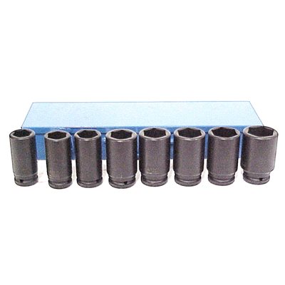 8PC 3/4 DR SAE DEEP SKT SET