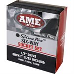 6-WAY 3 PIECE SPLINE SOCKET SET
