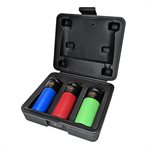 6-WAY 3 PIECE SPLINE SOCKET SET