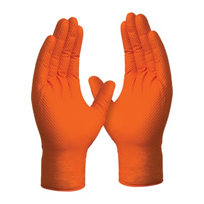 ORANGE NITRILE GLOVE-100/BX-L ORANGE NITRILE GLOVE-100/BX-L