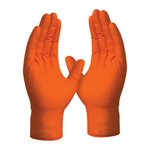 ORANGE NITRILE GLOVE-100/BX-L