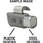 AW-SERIES COATED 1.25 OZ PLASTEEL CLIP WHEEL WEIGHT — 25 / BOX