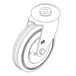 MPTC TIRE CART-SWIVEL CASTOR 2PK
