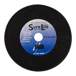 CUTOFF WHL 3X1/32X3/8 60G 6PK