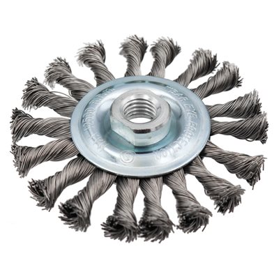 4 1/2IN TWIST KNOT WIRE WHEEL 4 1/2IN TWIST KNOT WIRE WHEEL