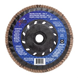 4.5 IN ZIRC 120 GRIT FLAP DISC