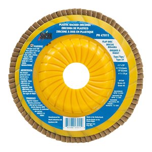 4.5 IN ZIRC 40 GRIT FLAP DISC