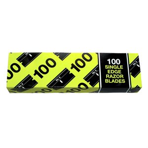 STEEL RAZOR BLADES 100 PK