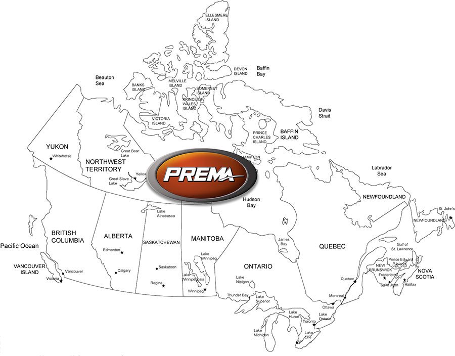  Prema Canada Map